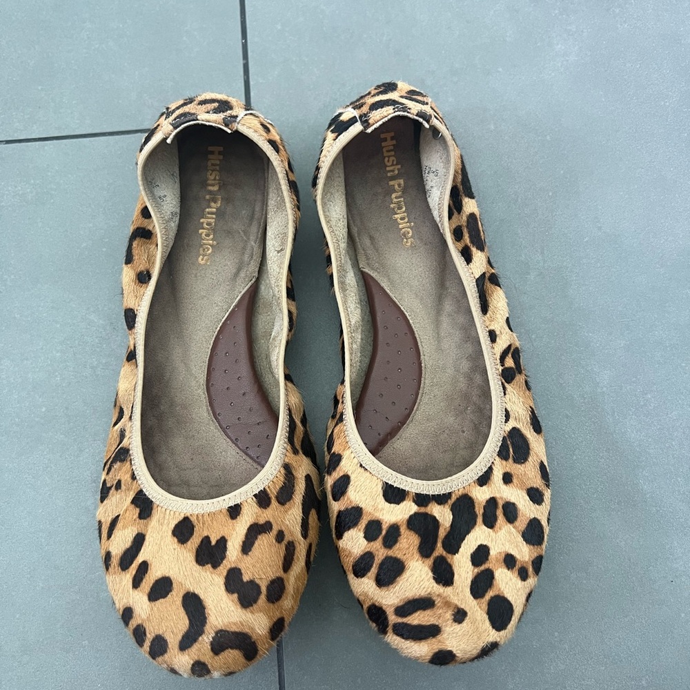Hush Puppies Leopard Print Flats